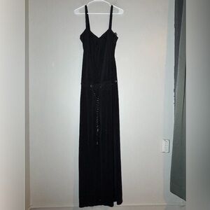 VINTAGE Y2K Juicy Couture wide leg black jumpsuit size small
